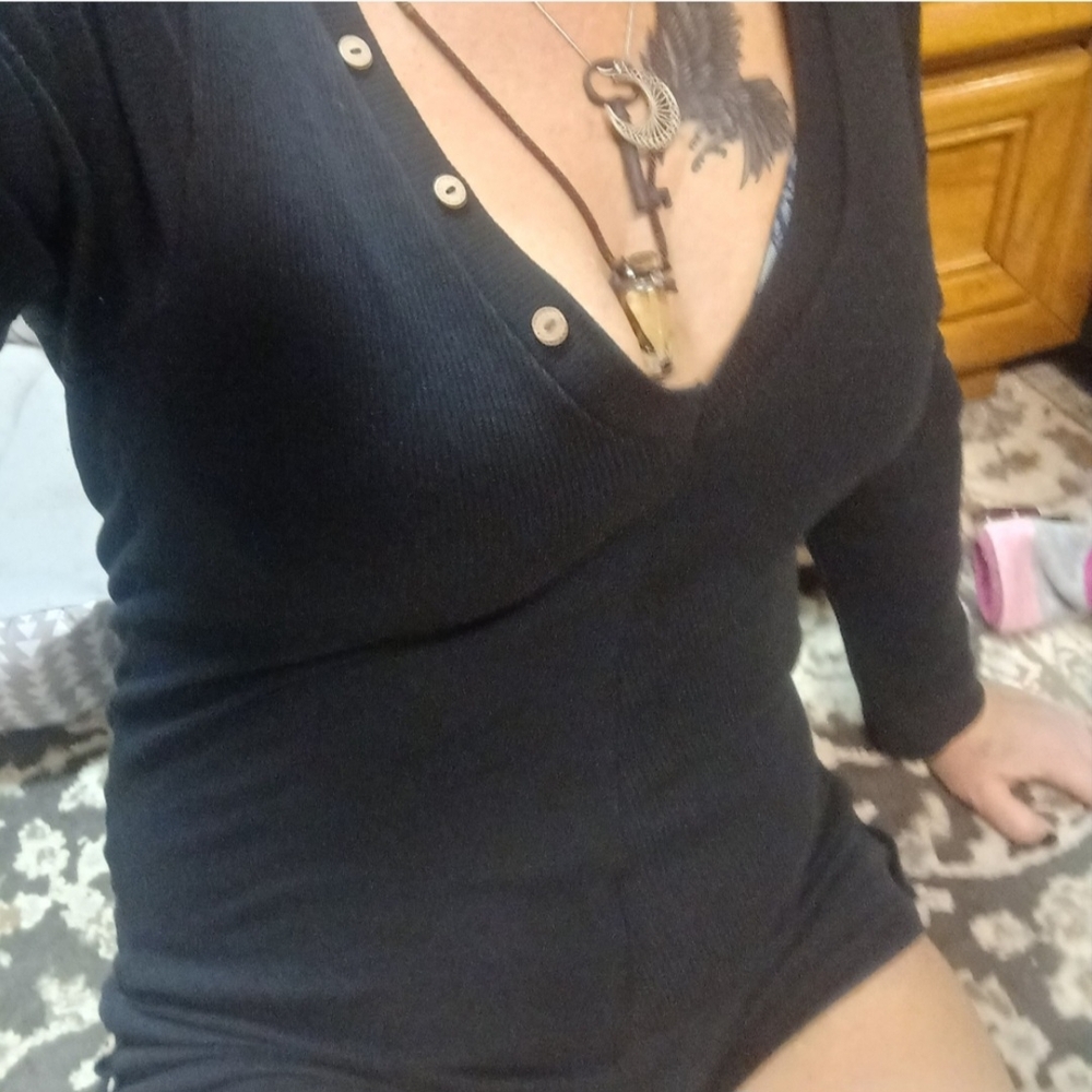 Black Long Sleeve Romper